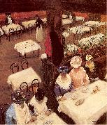 Maurer, Alfred Henry In a Cafe oil painting on canvas